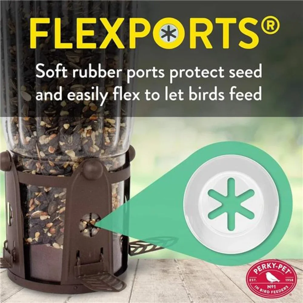 Max Large Wild Bird Feeder with Flexports, Squirrel Proof Bird Feeder
